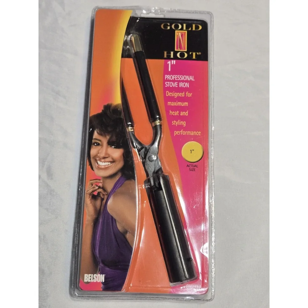 Gold N Hot Professional Stove Iron GH2337, 1 Inch (1 PC) New In Package